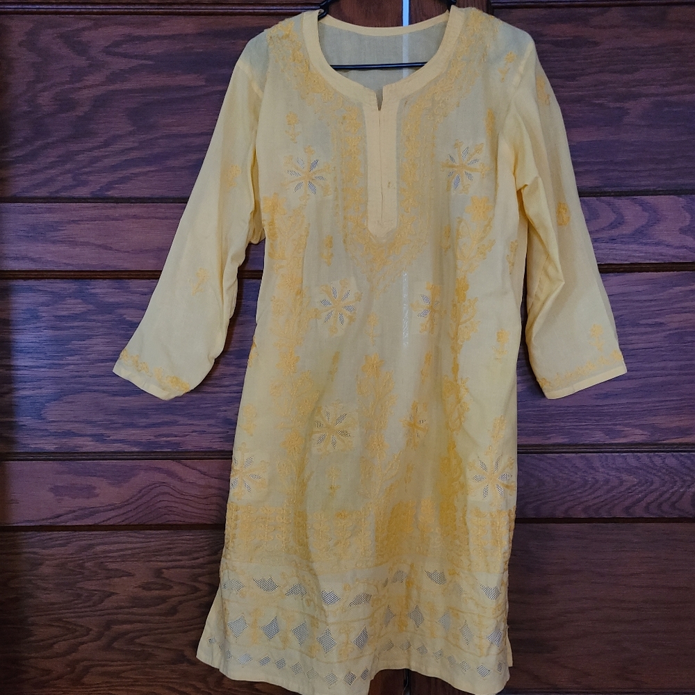Womens yellow kurta Med
